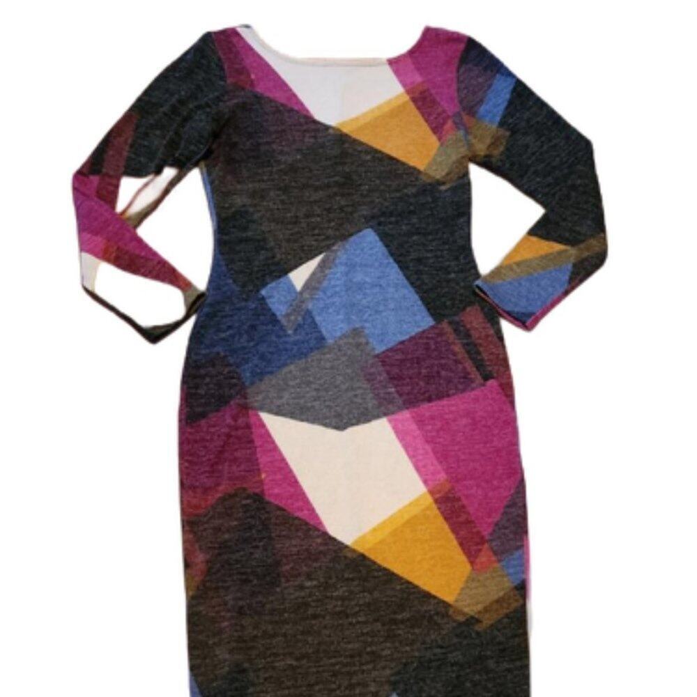 Goodtime USA Geometric Pattern Bodycon Maxi || Large EUC